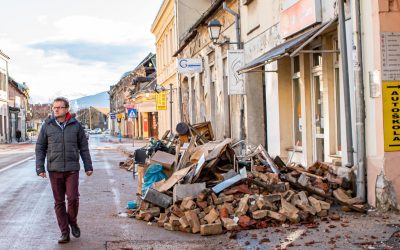 Unterwegs in der Erdbeben-Region in Kroatien