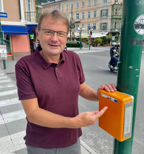 Ampelanlange für sehbehinderte menschen