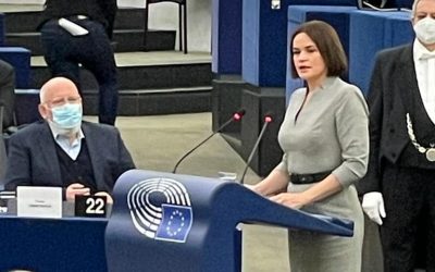 Heute im Europäischen Parlament: Swetlana Tichanowskaja